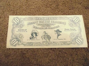 1920 $10 Happy Canyon Currency Advertising Note - Pendleton OREGON- - Picture 1 of 2