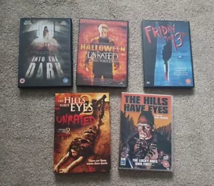 HORROR/THRILLER X5 DVD REGION 2 DVD - Hills Have Eyes/Halloween Directors Cut - Picture 1 of 5