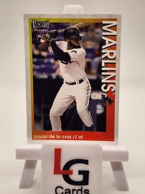 2022 Topps Archives Snapshots #48 Bryan De La Cruz Miami Marlins kk1 - Image 1 of 2