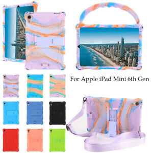Shockproof Case Kids With Strap Stand Cover For iPad Mini 6th Gen Mini 1 2 3 4