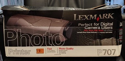 NEW IN BOX: Lexmark P707 Color Inkjet Photo Printer W/ Card Reader READ - Image 1 of 4