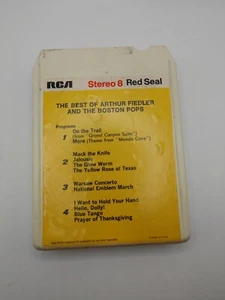 RCA Red Seal The Best of Arthur Fiedler & the Boston Pops 8 Track Cassette Tape - Picture 1 of 4