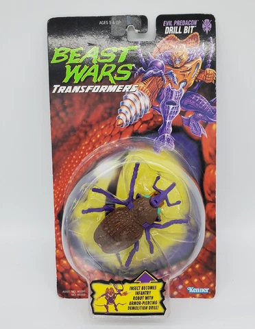 NEW Transformers Beast Wars Evil Predacon Drill Bit 1996 Kenner Brand Vintage Cover