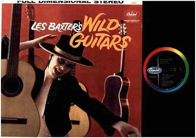 LES BAXTER Wild Guitars 1959 CAPITOL STEREO 12 TRACK RARE LOUNGE LP VINYL RECORD - Image 1 of 4