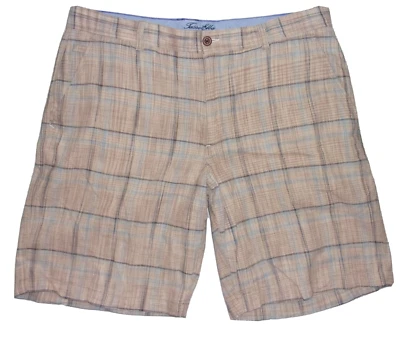 Pantalones cortos Tasso Elba Island de lino/algodón para hombre talla 38x10,5 Foto 1 de 3