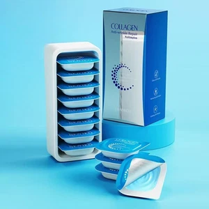 8PCS Bio Collagen Face Mask, Bio-Collagen Deep Mask Pure Collagen Films Korea... - Picture 1 of 12
