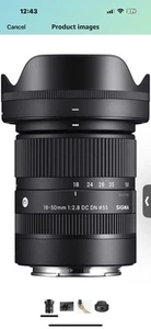 Sigma 18-50mm F2.8 DC DN Contemporary (for E Mount) - Picture 1 of 3