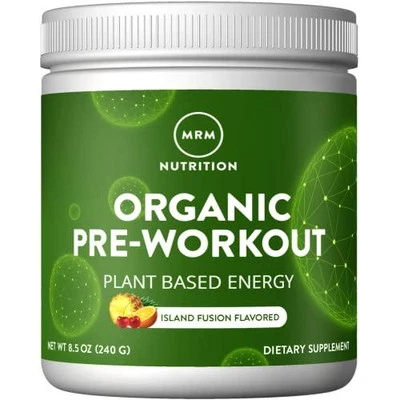 ** Pó pré-treino MRM Nutrition Organic Island Fusion para energia limpa e - Imagem 1 de 4
