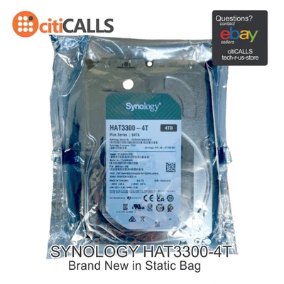 Synology HAT3300-4T Plus HAT33004T 4 TB Hard Drive - 3.5" Internal - SATA - Image 1 of 4