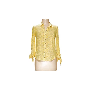 Maeve Yellow Button-Up Top, Size 2 - Picture 1 of 4