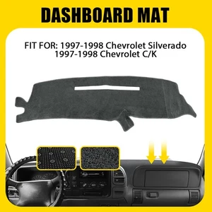 Fits 1997 1998 CHEVROLET SILVERADO C K DASH COVER MAT CARPET DASHBOARD PAD USA - Picture 1 of 16