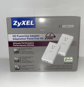 ZyXEL HD Powerline Adapter 2000 (AV2000) Mimo Pass Thru PLA5456 Kit de démarrage - Photo 1/5