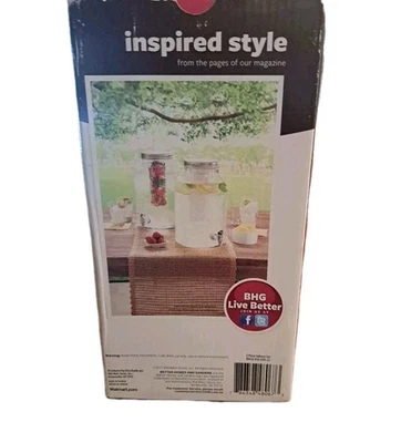 Better Homes and Gardens 2 Piece Beverage Dispenser Infuser Set  BH26-056-699-25 - Image 1 of 4