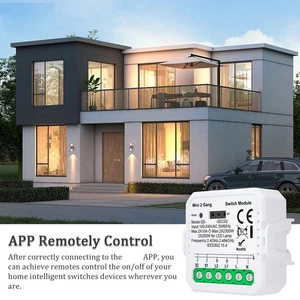  ZigBee Push Button Normal Switch Module Home Electrical Appliance 2 Gang - Picture 1 of 7