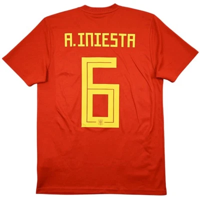 Adidas 2018-19 SPAIN *A. INIESTA* SHIRT TRIKOT S - Bild 1 von 4