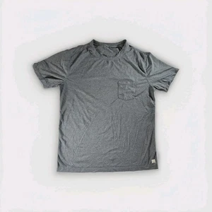 Vuori Tradewind Gray Performance Running Gym Vented Athletic Tshirt Size Large - Picture 1 of 9