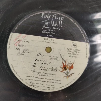 Pink Floyd The Wall LP Vinyl Record CBS Records 1979 Progressive Rock Australia - Image 1 of 4