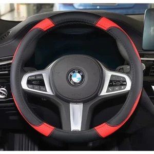 Leder Auto Lenkradbezug Rutschfest Auto Radbezug Schoner Atmungsaktiv - Bild 1 von 14