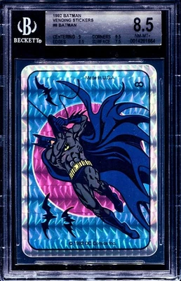 1992 DC Batman Prism Vending Machine Sticker Promo BGS 8.5 Graded SP - Image 1 of 2