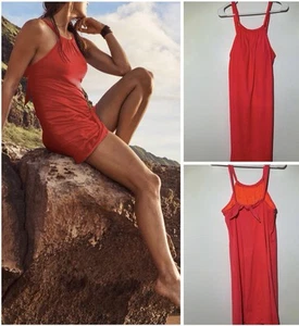 Athleta Kokomo Cover Up Swimwear Dress Bright Pink Size Medium - Picture 1 of 10