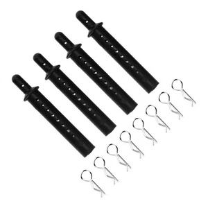 Body Post Mount Pillar Plastic Car Shell Column With R Pins For 1/10 RC Car EOB - Picture 1 of 12