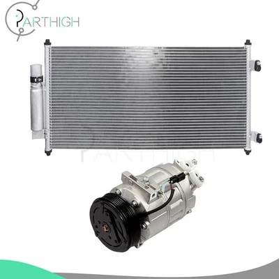 AC Condenser & AC Compressor Fit For 2007 2008 2009 2010 2011 2012 Nissan Sentra - Image 1 of 4