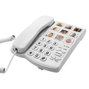 One Click Dialing Telephone Ideal for Seniors and For Visual Impairments - Zdjęcie 1 z 11
