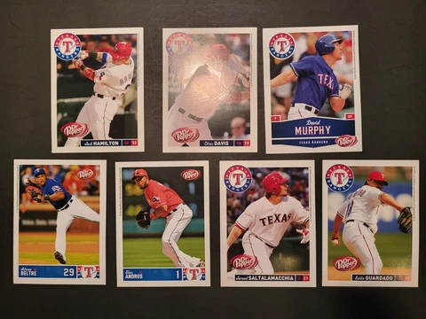 Texas Rangers postcard Lot of 7 Team Issued  Beltre Josh Hamilton  MLB Baseball Cover