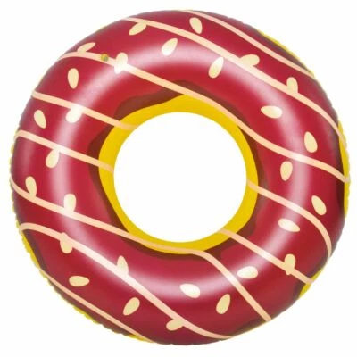 Bague de natation Big Brown Donut XXL Chaise de piscine Siège de natation Ø110 - Photo 1/2