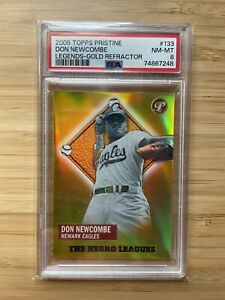 2005 Topps Pristine Legends Gold Ref /65 - Negro Leagues - Don Newcombe - PSA 8