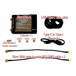 Schermo LCD 4" NanoVNA-H 10k-1,5GHz Antenna di Rete Analizzatore Vettore UHF HF VHF - Foto 1 di 7