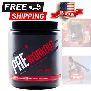 Fruit Punch Pre Workout with Amino Acids for Maximum Performance - 30 Servings - Picture 1 of 8