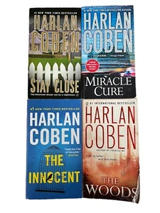 LOT 4 HARLAN COBEN BOOKS Paperbacks INNOCENT Miracle Cure THE WOODS Stay Close - Picture 1 of 1