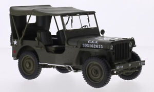 Jeep Willys, matt-oliv, U.S. Army, geschlossen - 1:18 Neuware in OVP - NIS
