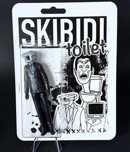 Skibidi Toilet Figure - Camera Man Figurine Custom Art Toy - Picture 1 of 2