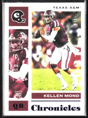 2021 Panini Chronicles Draft Picks #20 Kellen Mond Blue #/99 - Image 1 of 2