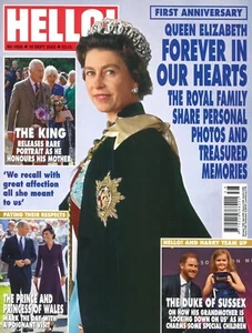 HELLO! Magazine: Queen Elizabeth II 1st Anniversary, King Charles, Royal 18.9.23 - Picture 1 of 2