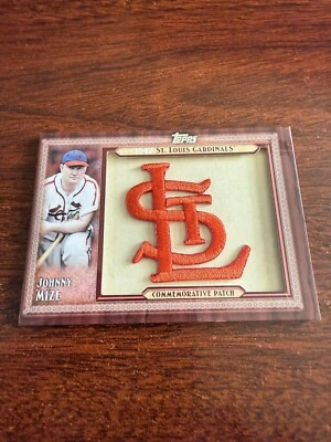 Parche Johnny Mize 2011 Topps Update Series Throwback Manufactured Foto 1 de 2