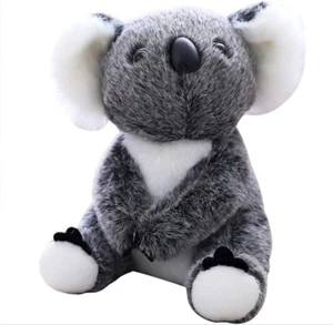 Koala Bear Stuffed Plush Animal Simulation Koala Doll Toy Gift for Kids (Gray,11 - Picture 1 of 12
