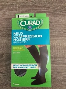 Curad Mild Compression Business Hosiery Large Black - Picture 1 of 1