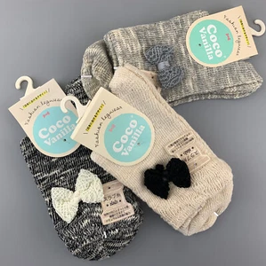 Lote de 3 pares de calcetines tobilleros informales de punto de algodón acanalado suave para mujer lindo lazo talla 7-9 - Imagen 1 de 8