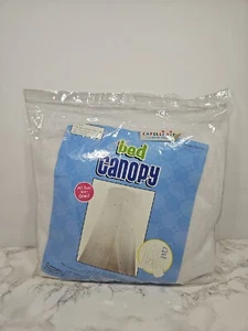 WHITE, GIRLS TULLE PRINCESS BED CANOPY~MOSQUITO NETTING~DOME~FITS MOST~NIP - Picture 1 of 3