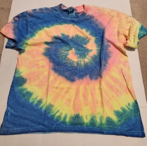 Cool Tie Dye -Fruit of The Loom - Size XL - Worn - Vintage - Picture 1 of 3