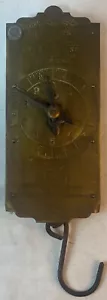 Chatillon's Vintage 30-Pound Circular Spring Hanging Milk Brass Scale Balance - Picture 1 of 8