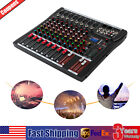 Pro 8 Channel Audio Mixer Power Mixing Dj  Amp Usb Slot Console Sound Board