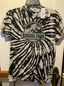 Jurassic World Jurasasic Park Tie Dye Kids Gray Charcoal Belk Size Large - Picture 1 of 5