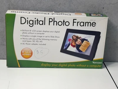 Venturer DPF811SE 8" Digital Photo Frame - Open Box - With AC Adapter - Image 1 of 3