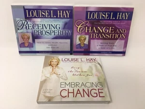 Louise Hay CD Lot of 3 Change Transition -Receiving Prosperity -Embracing Change - Picture 1 of 3