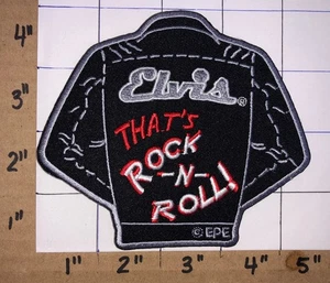 ELVIS PRESLEY THAT'S ROCK & ROLL MUSIC SINGER JACKET CREST EMBLEM PATCH - Picture 1 of 1