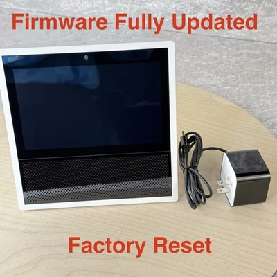 Amazon Echo Show 1st Gen MW46WB White Smart Speaker 7" AC Cord Updated Tested - Image 1 of 4